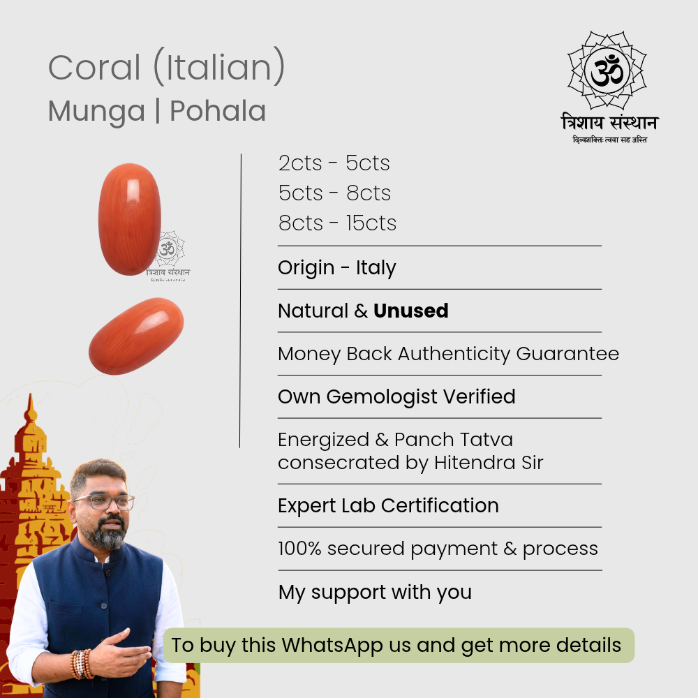 Italian Coral (Moonga) Trishay - Image 4
