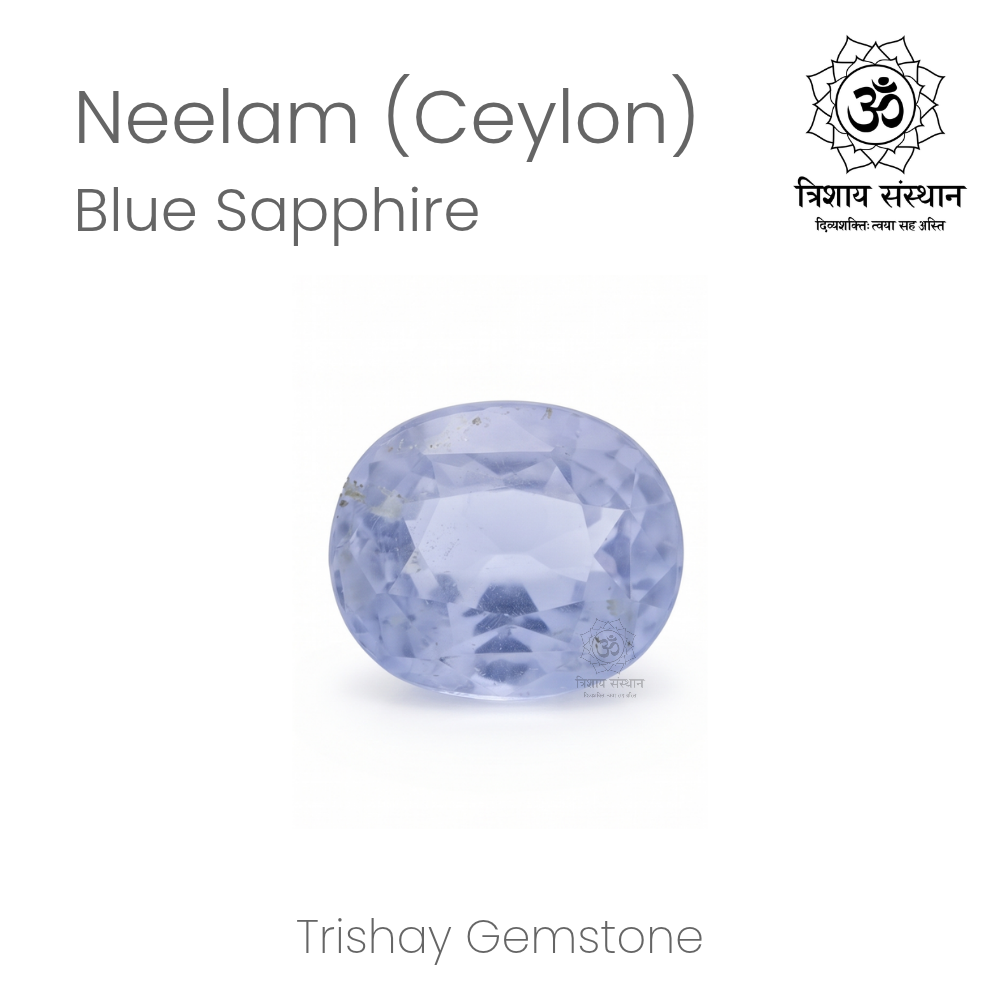 Ceylon Blue Sapphire (Neelam) Trishay - Image 2