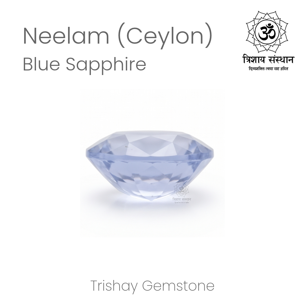 Ceylon Blue Sapphire (Neelam) Trishay - Image 3