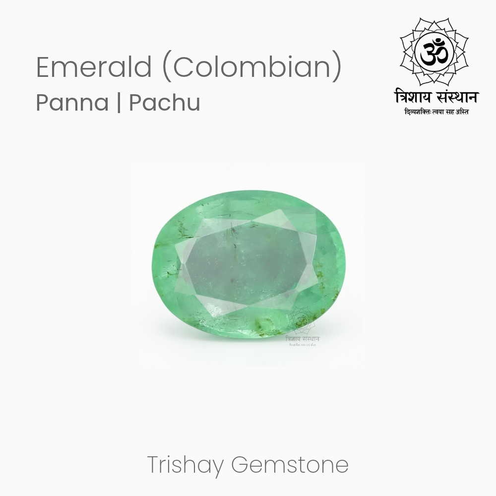 Colombian Emerald (Panna) Trishay