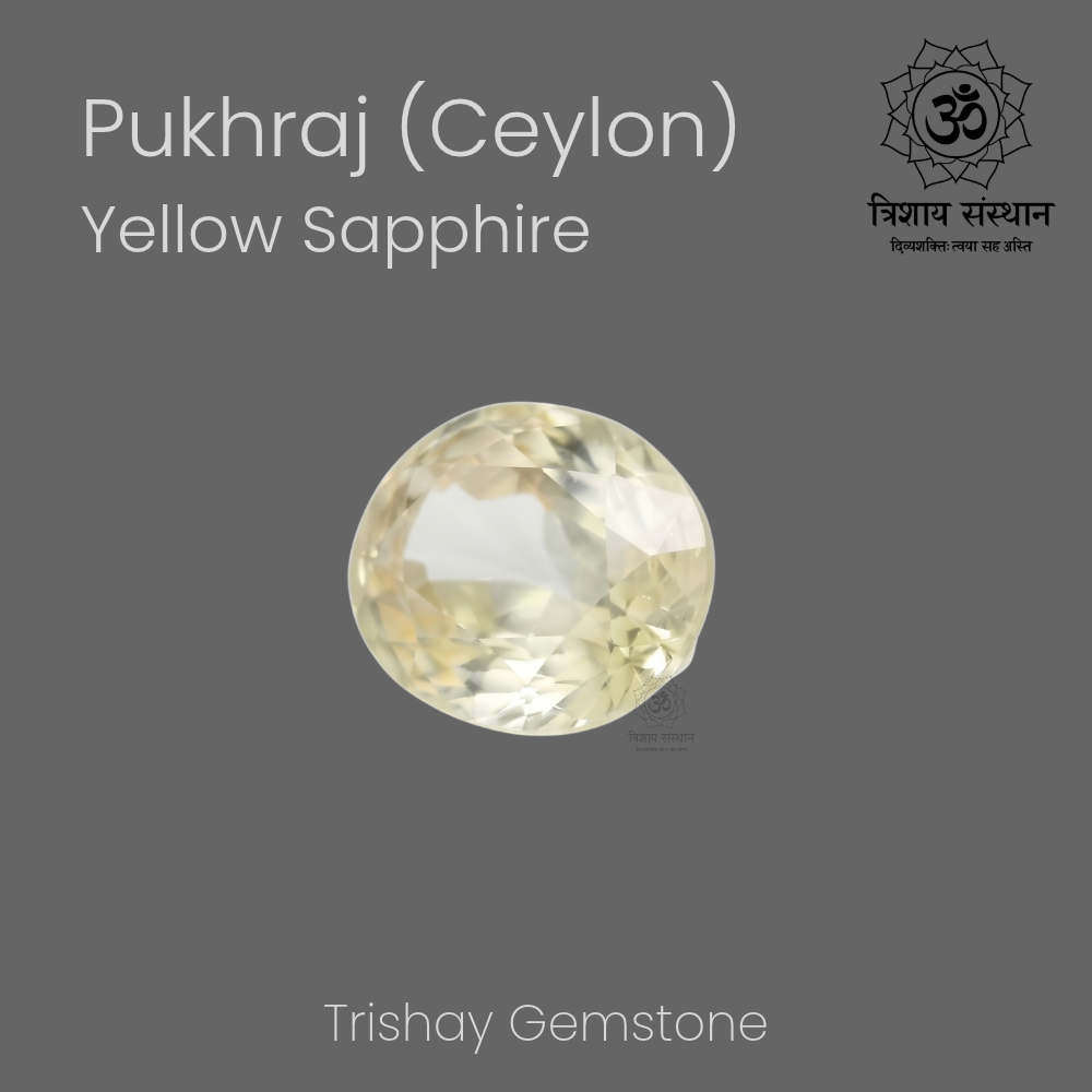 Ceylon Yellow Sapphire (Pukhraj) Trishay - Image 2